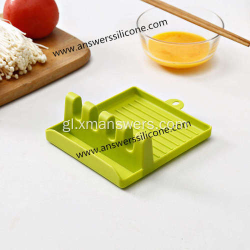 Soporte de silicona para utensilios de cociña